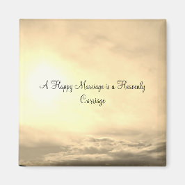 IMÁN DÍA DE BODA ESTILO DE DISEÑO ROMÁNTICO MAGNET