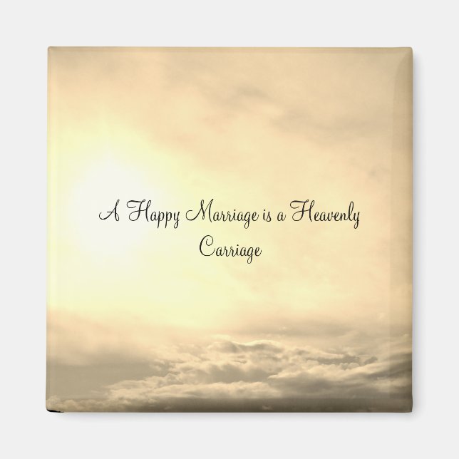 IMÁN DÍA DE BODA ESTILO DE DISEÑO ROMÁNTICO MAGNET (Frente)