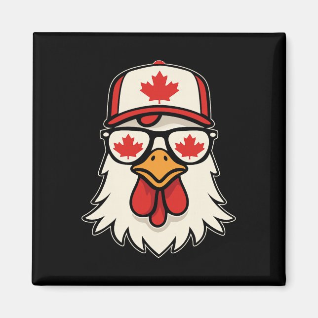 Imán Día de Canadá Bandera canadiense Hoja de arce Poll (Frente)