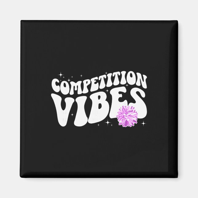 Imán Día de Competencia de Animadoras Vibes Día de Comp (Frente)