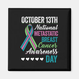 Imán Día de Concienciación sobre el Cáncer de Mama Meta