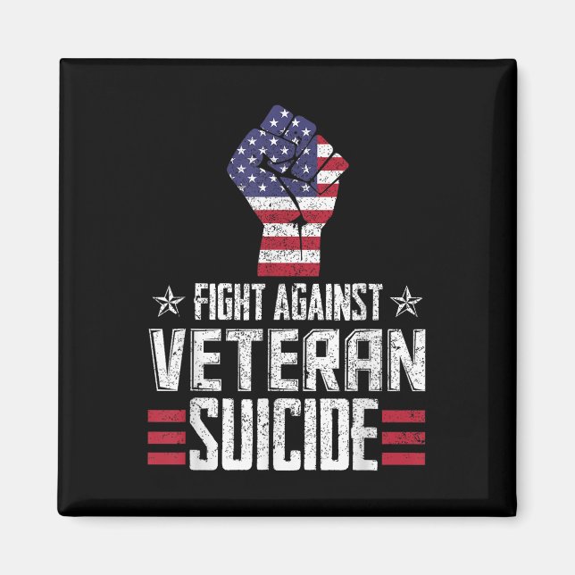 Imán Día de Concienciación sobre el Suicidio de Veteran (Frente)
