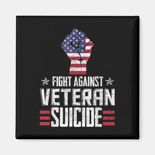 Imán Día de Concienciación sobre el Suicidio de Veteran (Frente)