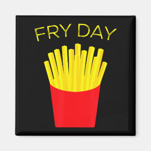 Imán Día de Freír, Papas Fritas, Tgif Gracias a Dios es