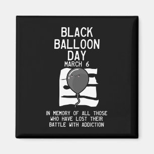 Imán Día de Globo Sobredosis Conciencia sobre sobredosi