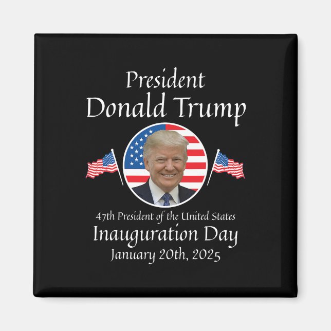 Imán Día de Inauguración de Donald Trump 2025 47º presi (Frente)