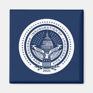 Imán Día de Inauguración del Logo Inaugural de Biden Ha