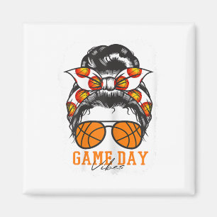 Imán Día de juego de baloncesto femenino desteñido Vibr