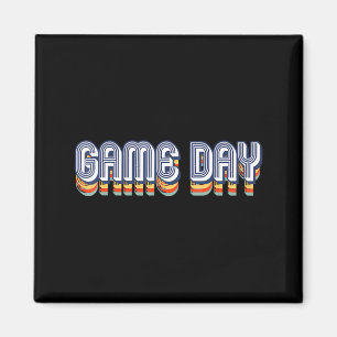 Imán Día de juego vintage fútbol retro voleibol fútbol 