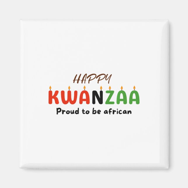 Imán Día de Kwanzaa (Frente)