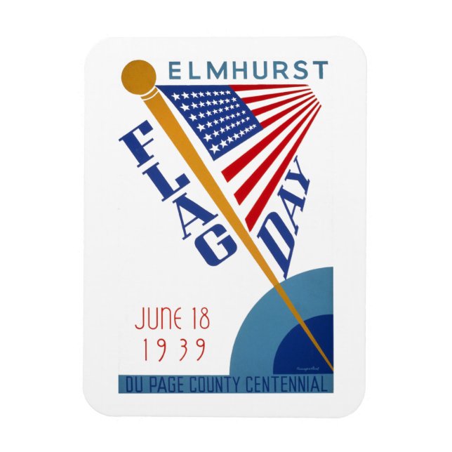 Imán Día de la bandera (Vertical)