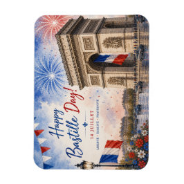Imán Día de la Bastilla Arco del triunfo París Francia 