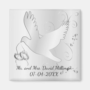 Imán Día de la boda de novias y novias Keepsake