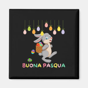 Imán Día de la búsqueda del huevo Italiano Feliz Pascua