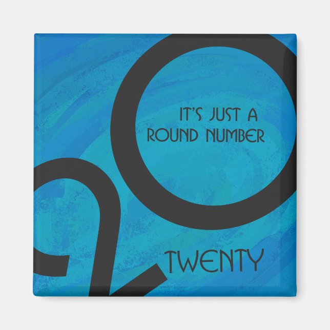 Imán Día de la Década Azul (Frente)