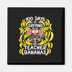 Imán Día De La Escuela 100 Días De Conducir A Mi Profes