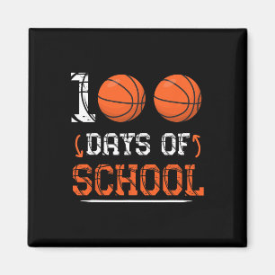 Imán Día De La Escuela De Baloncesto 100 Días De Niños 