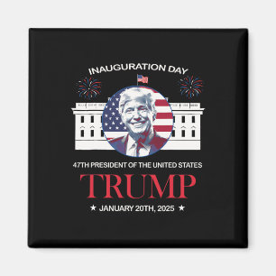 Imán Día de la inauguración de Trump 2025 Trump 47 Trum
