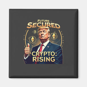 Imán Día de la Inauguración de Trump con Criptomonedas