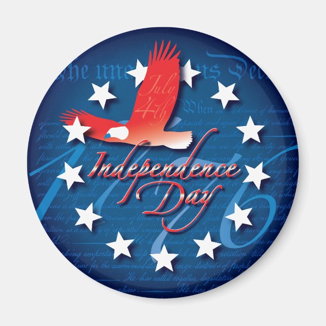 Imán Día de la Independencia (Frente)