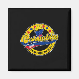 Imán Día de la Independencia de Colombia Bandera Estilo