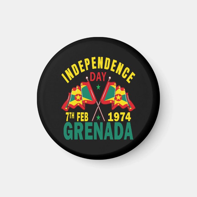 Imán Día de la Independencia de Granada (Frente)