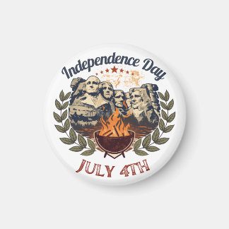 Imán Día de la Independencia del Monte Rushmore