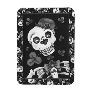 IMÁN DÍA DE LA LEPRECHAUN MUERTA, ST. PADDY'S DAY SKULL