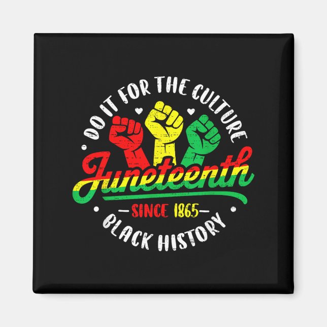 Imán Día de la libertad de Juneteenth africano 19 de ju (Frente)