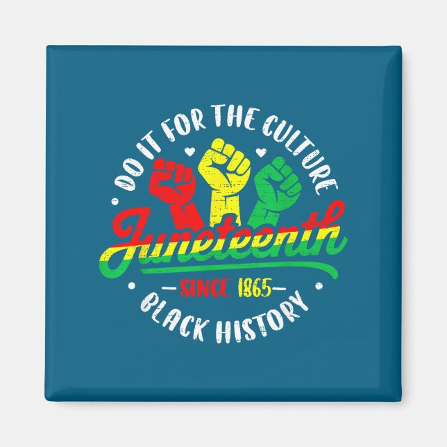 Imán Día de la libertad Juneteenth africano 19 de junio (Frente)