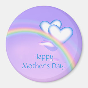 Imán Día de la Madre de corazones altos