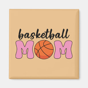 Imán Día de la Madre de mamá de baloncesto