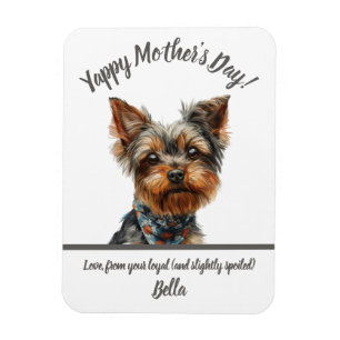 Imán Día de la Madre de Yappy Yorkie