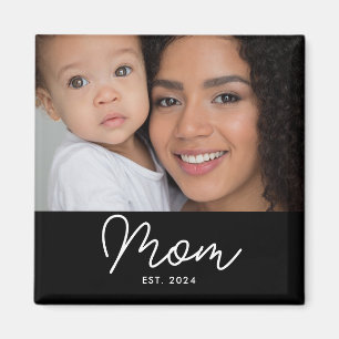 Imán Día de la Madre Foto Establecida Mamá