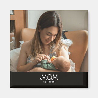 Imán Día de la Madre Foto Establecida Mamá