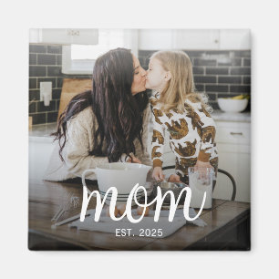 Imán Día de la Madre Foto Establecida Mamá