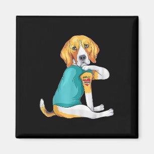 Imán Día de la Madre Gracioso Perro Mamá Beagle Yo Amo 