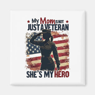 Imán Día de la Madre Patriótico Mamá Héroe Veterano