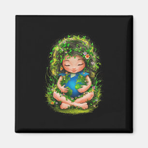 Imán Día de la Madre Tierra Verde: Gaia salve a nuestra