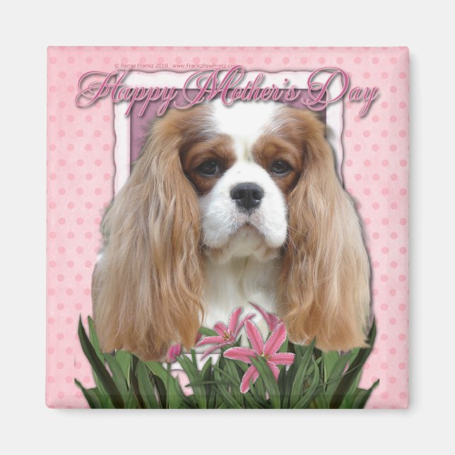 Imán Día de la Madre - Tulipanes rosados - Cavalier - B (Frente)