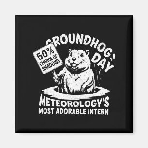Imán Día de la Marmota Chiste Meteorología Sarcasmo Div