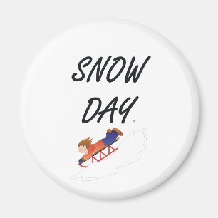 Imán Día de la nieve de la CAMISETA