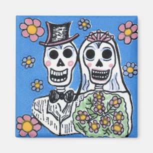 Imán Día de la novia y del novio muertos