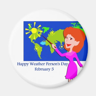 Imán Día de la Persona del Clima 5 de febrero