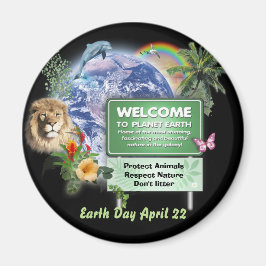 Imán Día de la Tierra