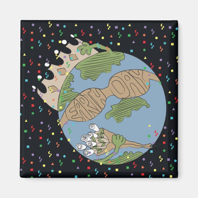 Imán Día de la Tierra (Frente)