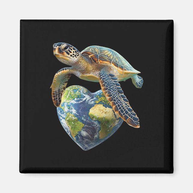 Imán Día de la Tierra 2025 Restaure Save the Planet Ear (Frente)