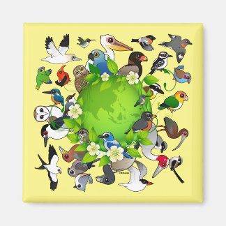 Imán Día de la Tierra Birdorable