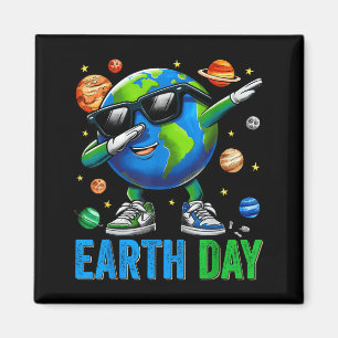 Imán Día de la Tierra Divertido Dab Dabbing Tierra Niño
