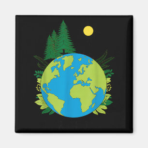 Imán Día de la Tierra planeta naturaleza planeta verde
